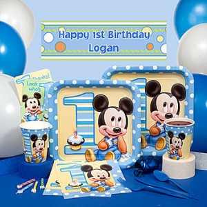 Ideas   Birthday Party on Mickey Mouse 1st Birthday Party Kit  Available At Shindigz