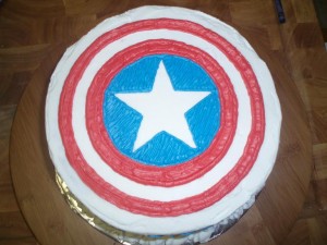 Captain America Birthday Cake on Captain America Cake  By The Frosted Baker