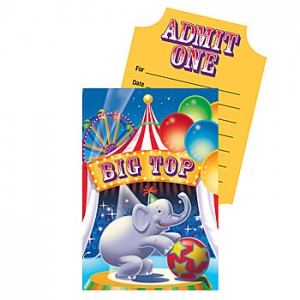 Circus Invitations