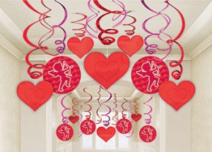 Valentine's Day hearts decor