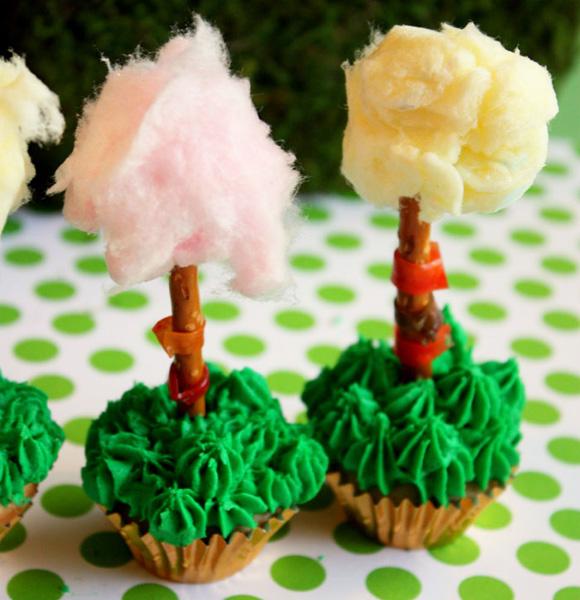 Lorax Party Cupcake trees