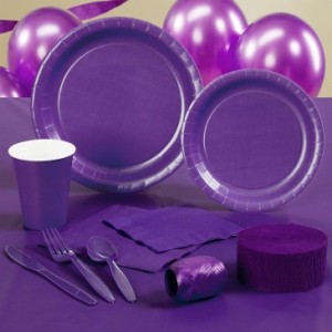 royal purple party supplies