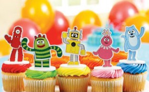 Yo gabba gabba cake toppers