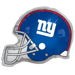 NY Giants helmet balloon