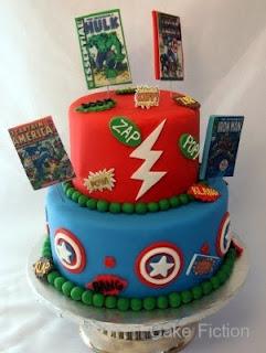 Avengers Comic Book Hero Cake