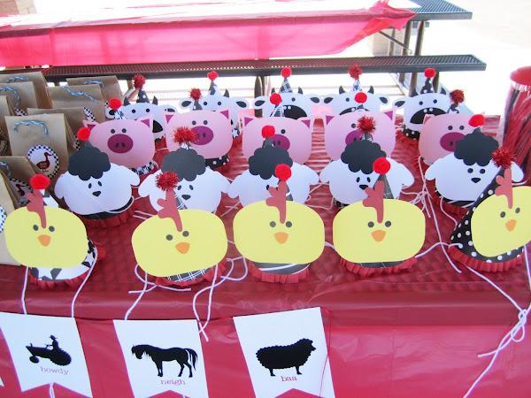 Farm Barnyard Party Hats