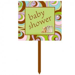 baby shower sign