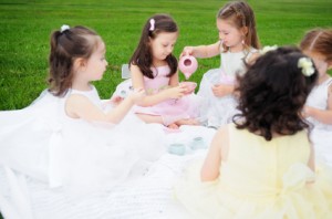 backyard princess tea party