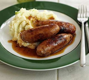 bangers and mash