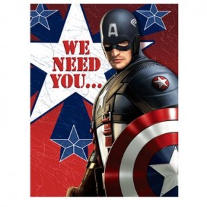 captain america inviations