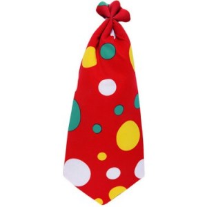 Halloween costume clown tie