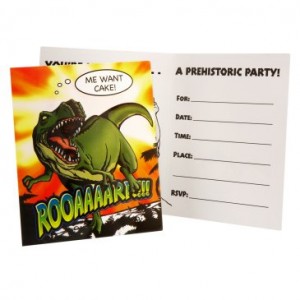dinosaur party invitation