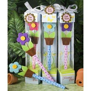 flower pens baby shower favors