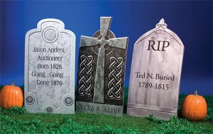 halloween tombstones