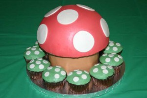 mario mushroom cake