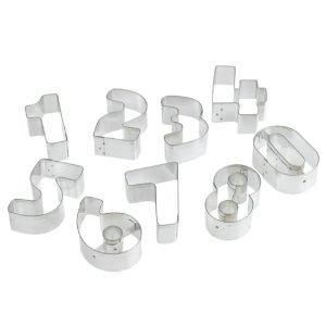numbers cookie cutters