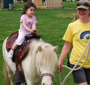 pony rides for barnyard birthday