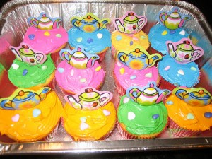 princess tea party cupcakes