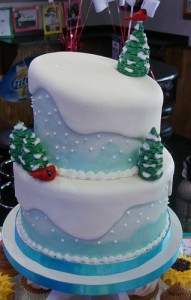 winter wonderland cake