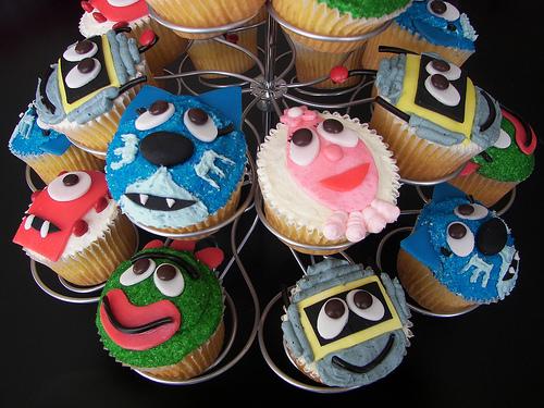 yo gabba gabba cupcakes