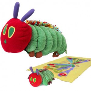 the very hungry caterpillar plush toy and blanket